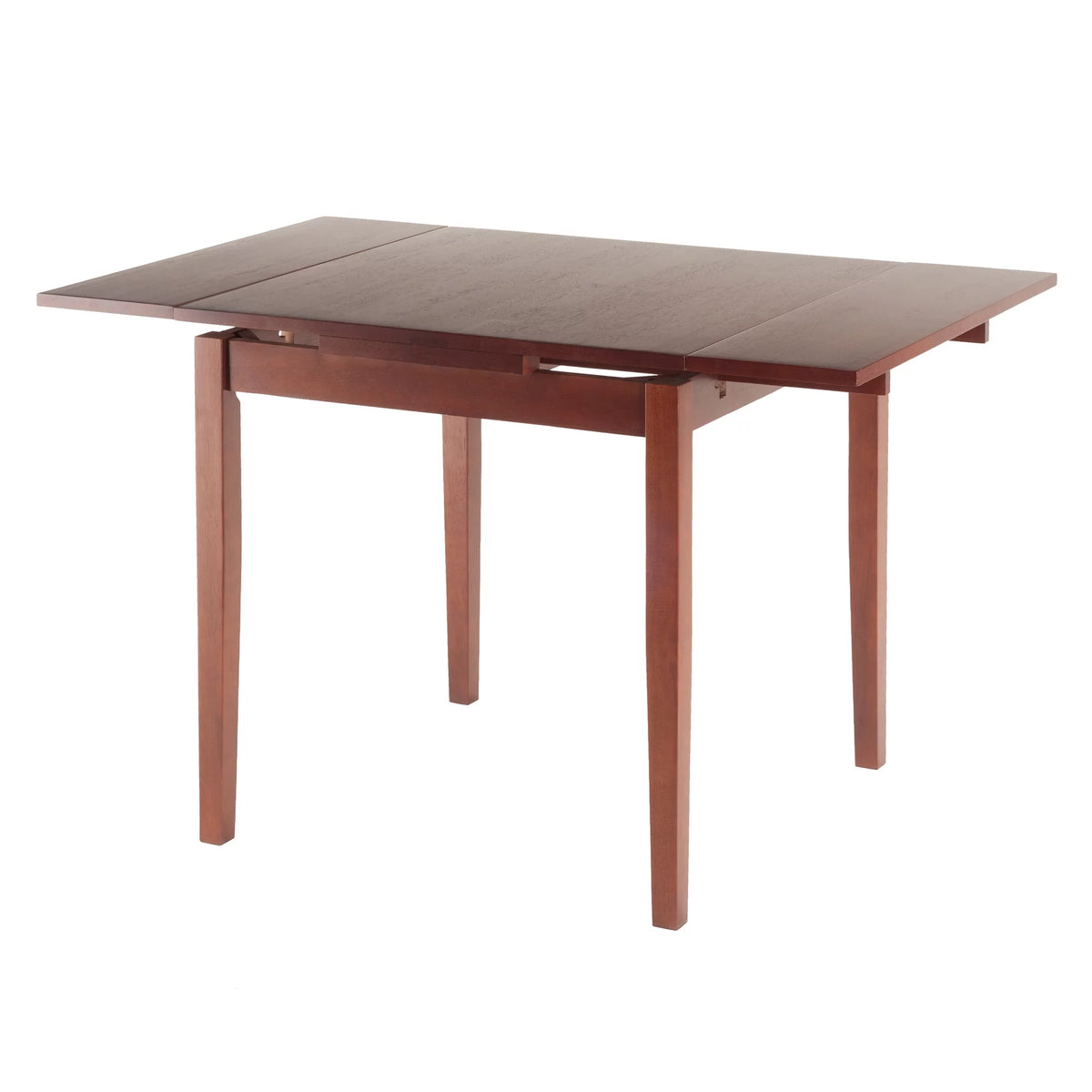 5 Pc Extendable Table & 4 Ladder Back Chairs Walnut Finish J8183