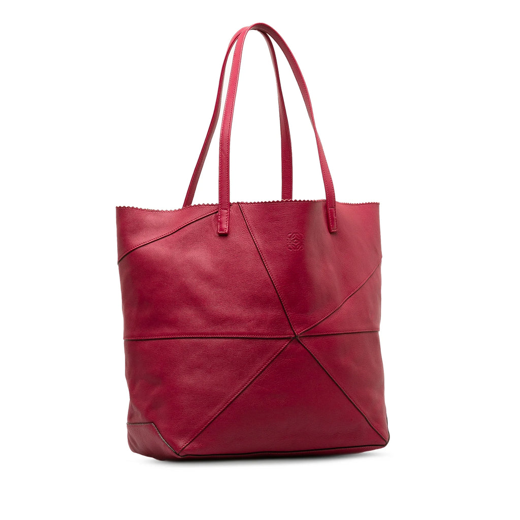 Pink Calf Leather Tote Bag E334