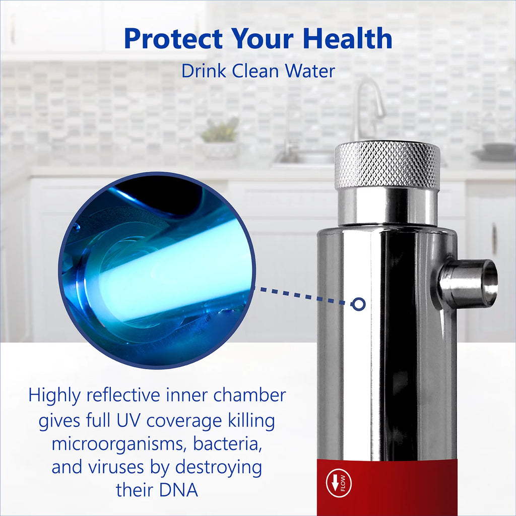 Ultraviolet Water Filter 12 inch Housing with 10 inch Bulb G157