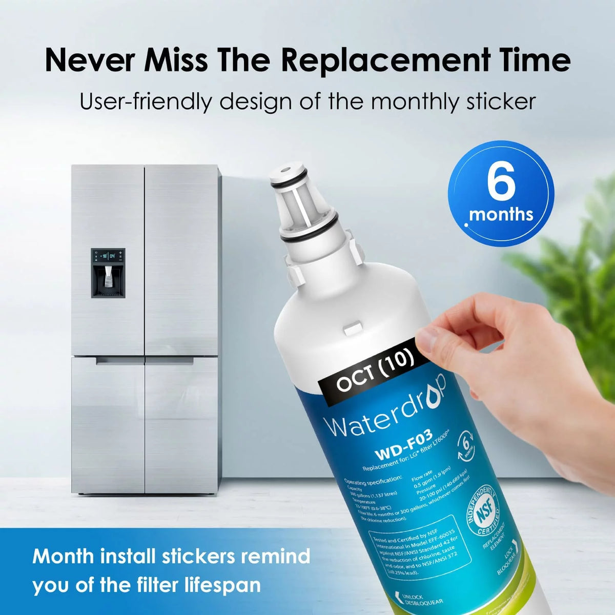 Refrigerator Water Filter, 2 Filters T3525