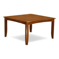 Modern Square Wood Dining Table in Saddle Brown M660356