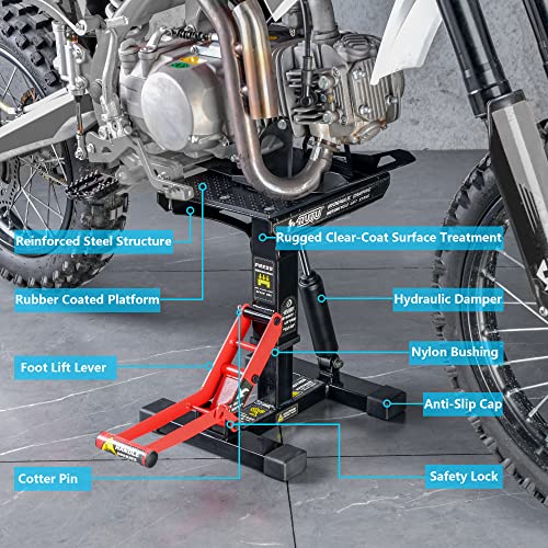 Heavy-Duty Steel Motorcycle Lift Stand 1000Lbs Capacity E8220
