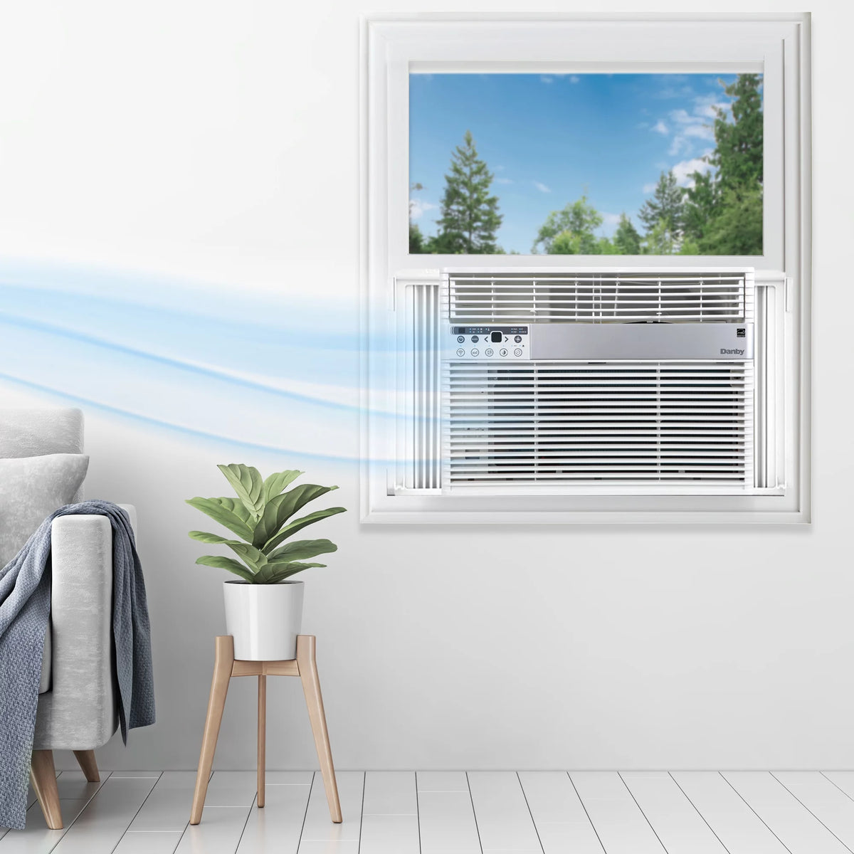 14,500 BTU White Window AC with WIFI J5035