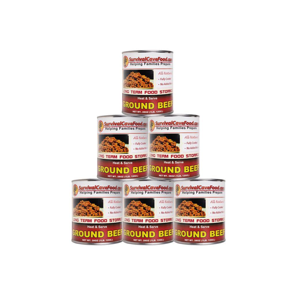 Canned Ground Beef 28 oz 12 cans E490