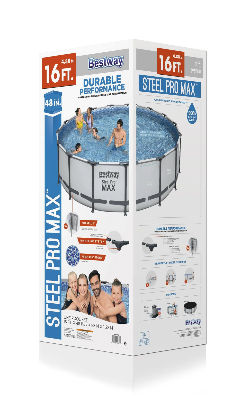 Steel Pro MAX 16' x 48 Round Pool Set T527346