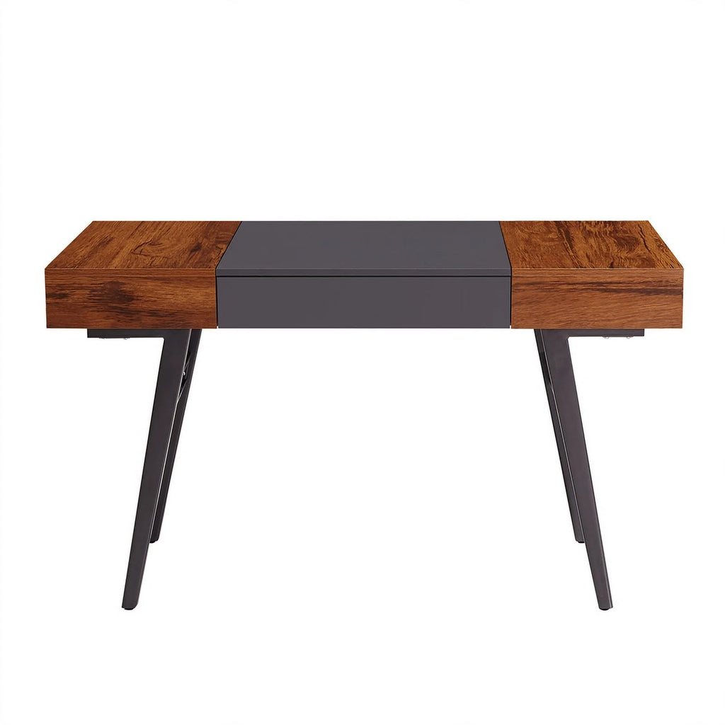 Mahogany Expandable Desk with Storage I250