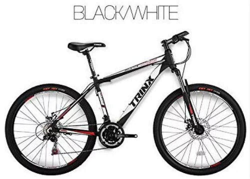 Black White 26 In. 21-Speed Mountain Bike H9773