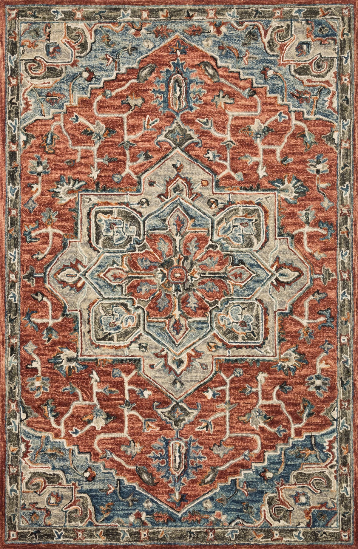 Red Multi Rug 9'3 x 13' C72089