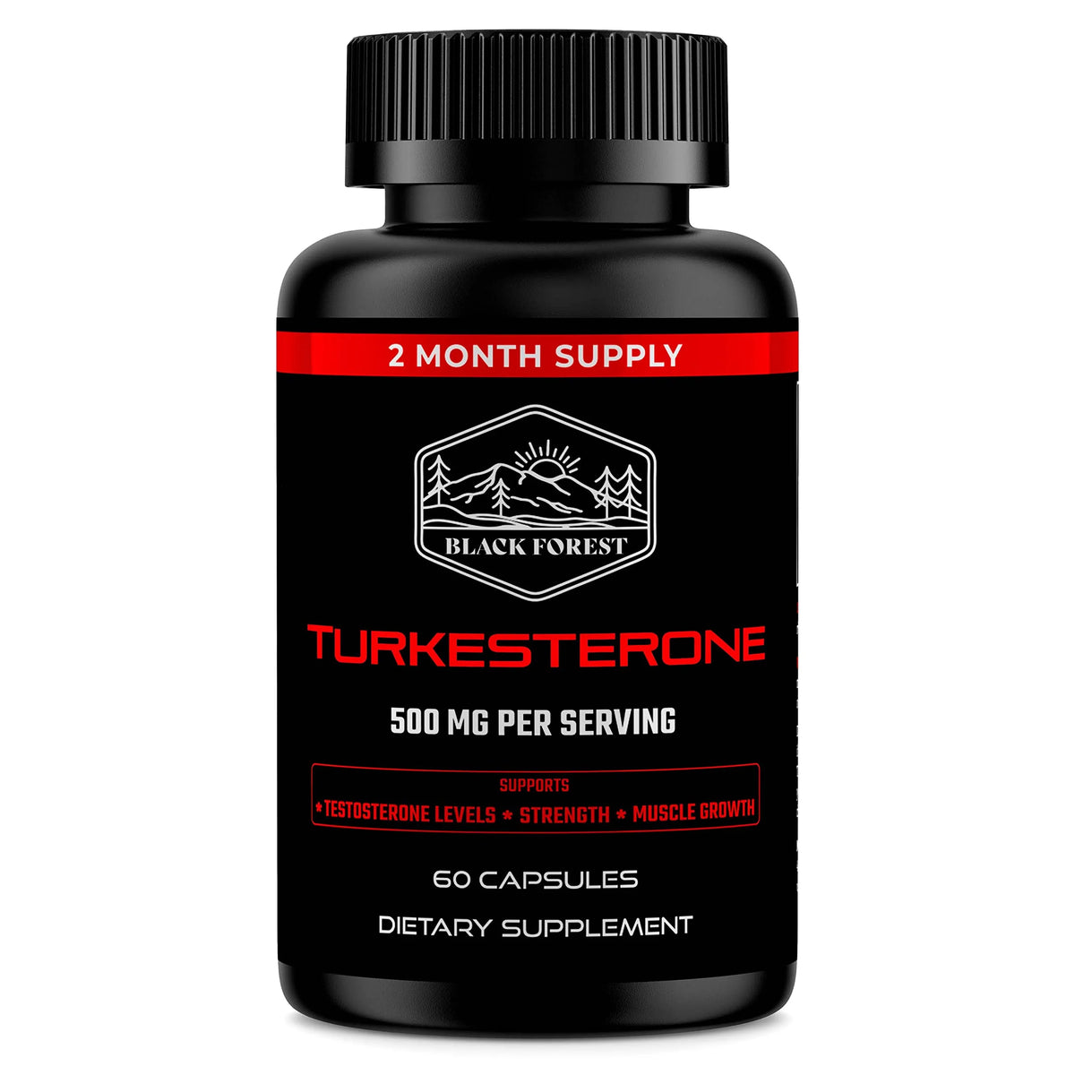 Black 500mg Turkesterone Capsule R35861