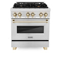 30 in. Gas Burner Electric Oven Range Stainless Steel Q79762