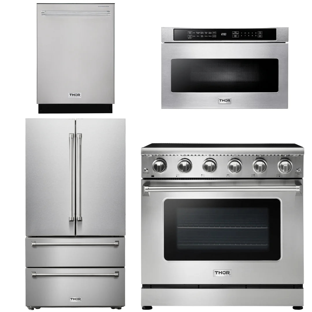36 Electric Range, Microwave, Refrigerator, Dishwasher G522316