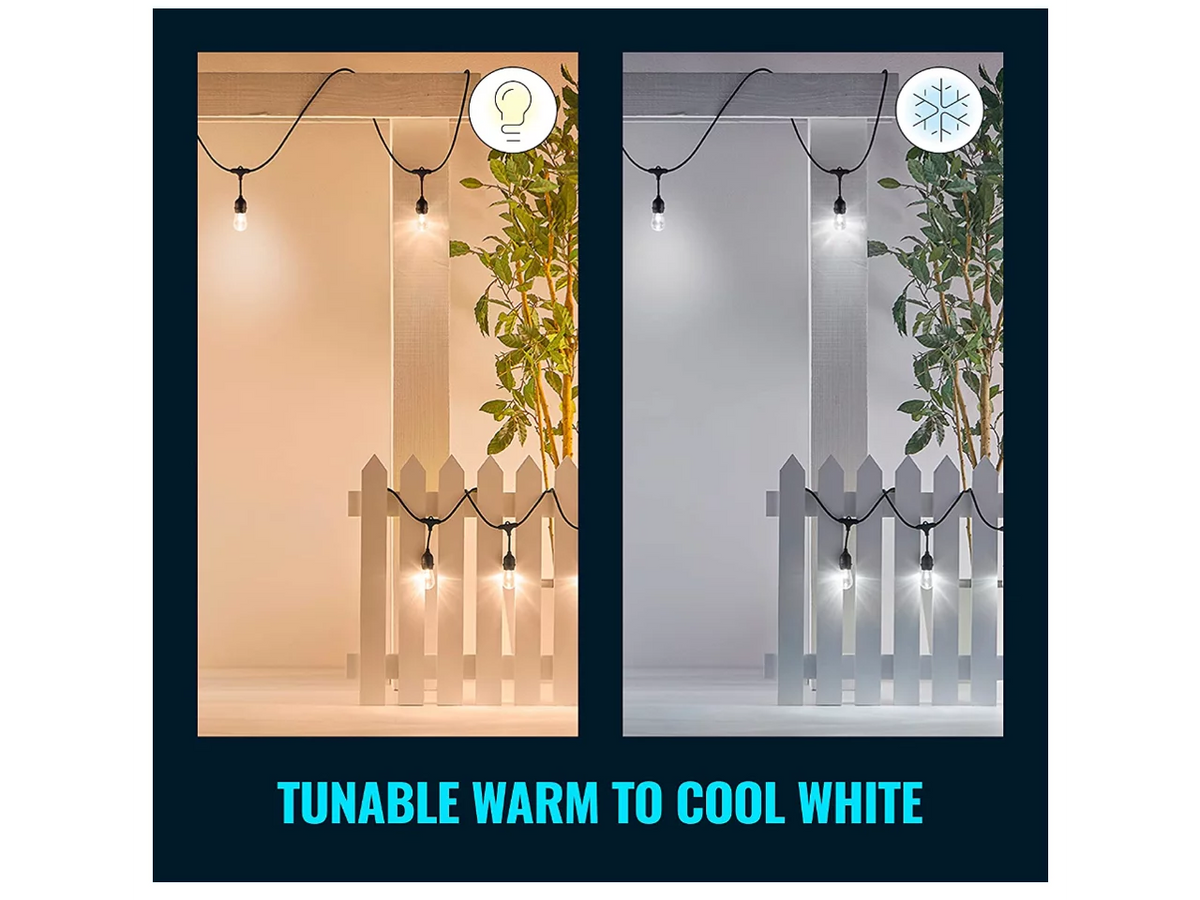 48ft Outdoor WiFi Color String Lights L6146