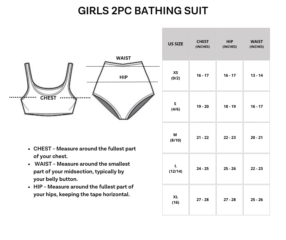 3 Pack Girl's 2-Piece Bikini Swimsuit L230