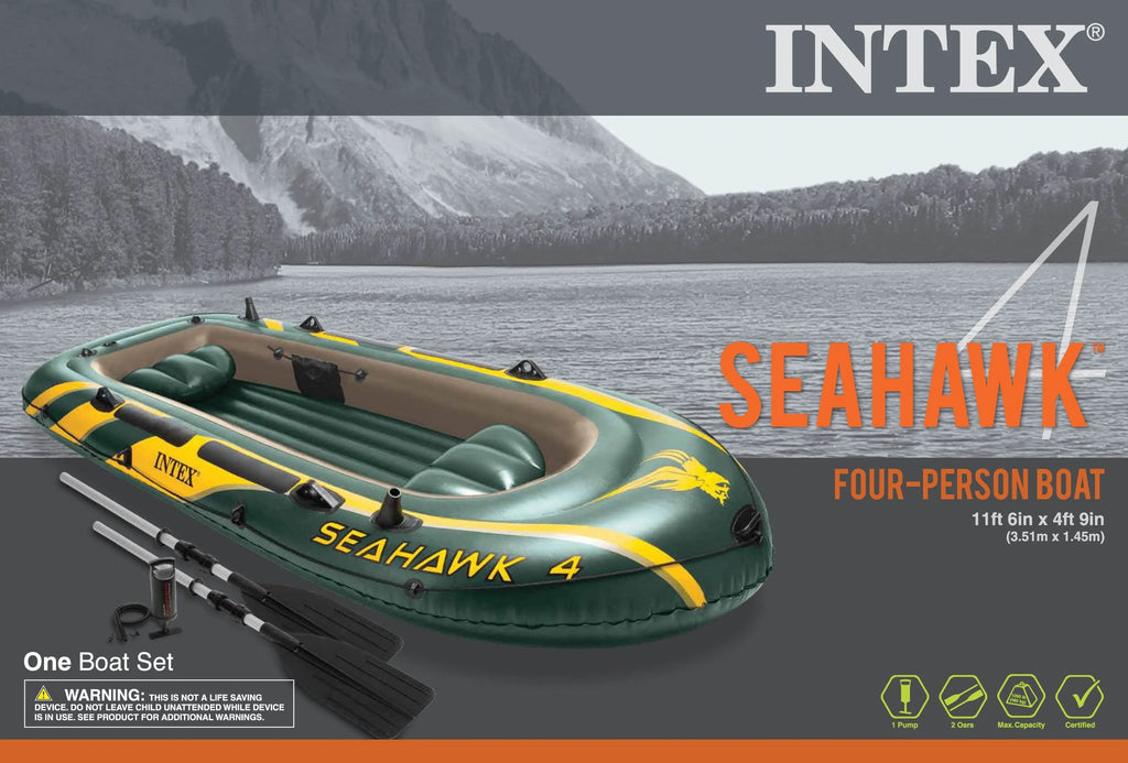 4 Person Inflatable Boat Set with Oars & Air Pump G5406
