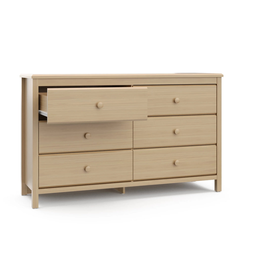 White 6 Drawer Kids Double Dresser Y82780