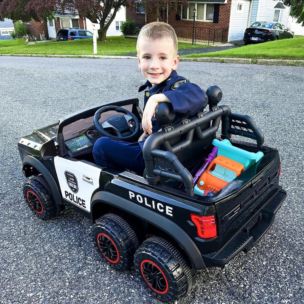 24V Kids Electric Ride on Toy Truck, 4WD 2 Seater T79893