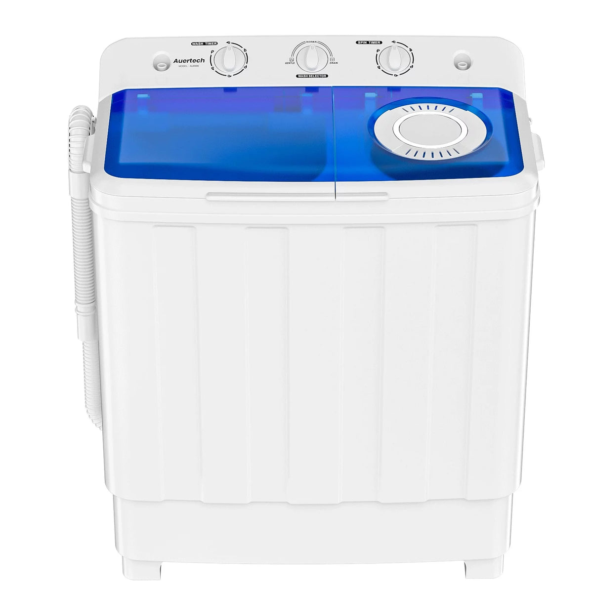 Portable 28lbs Twin Tub Washer Spinner Combo with Drain Pump U473465