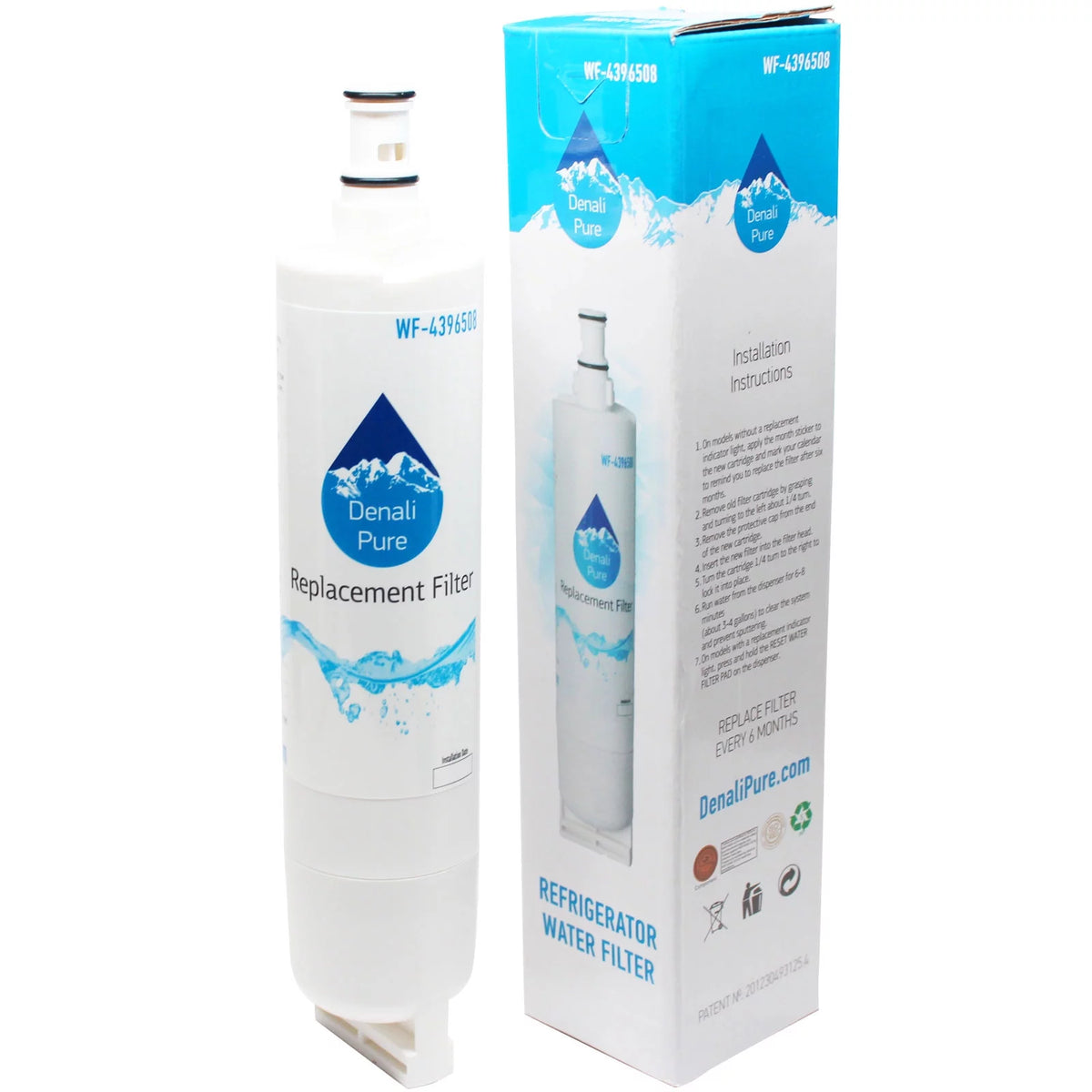 4-Pack Refrigerator Water Filter Cartridge X4857