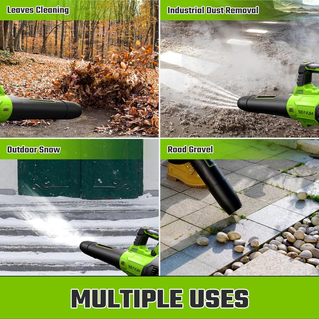 Cordless Leaf Blower 600CFM 165MPH with 2.5Ah Battery T80010