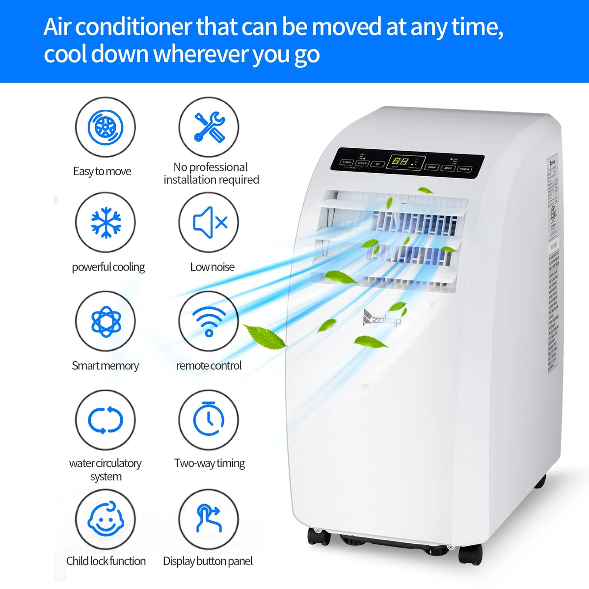 White Portable Air Conditioner E295