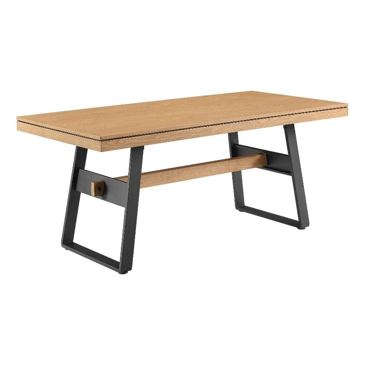 72" Light Oak Wood Dining Table O669258