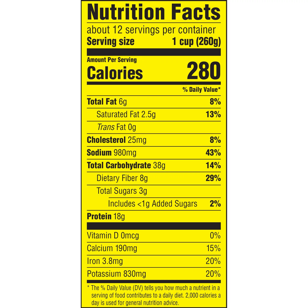 Chili Con Carne With Beans and Cheese Family Size 106 oz J811701