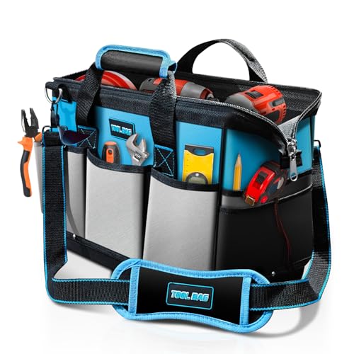 16 Inch Heavy Duty Tool Bag Organizer with Adjustable Strap S432986