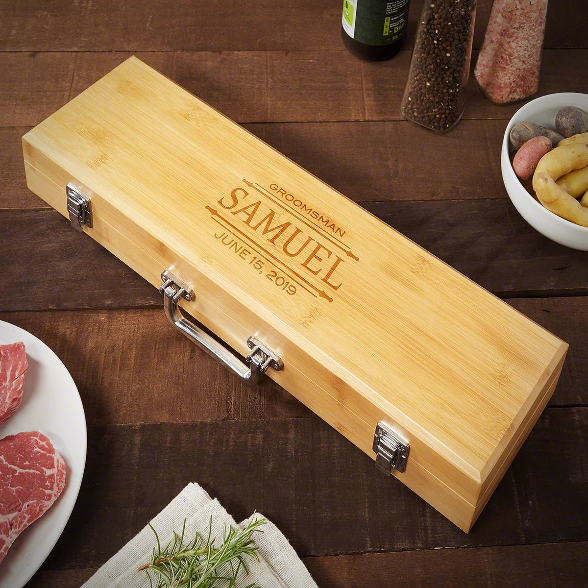 Bamboo Barbecue Tools O679872