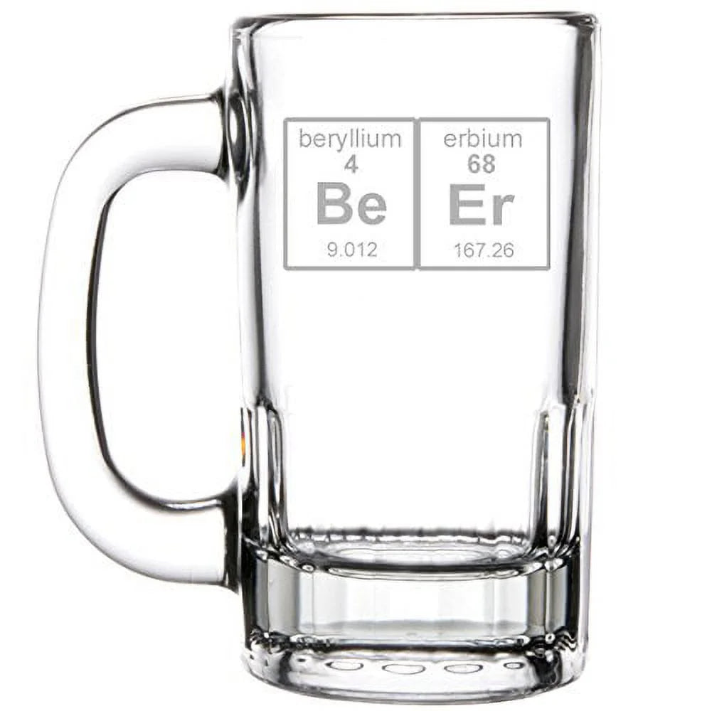 12oz Beer Mug Stein Glass P4838