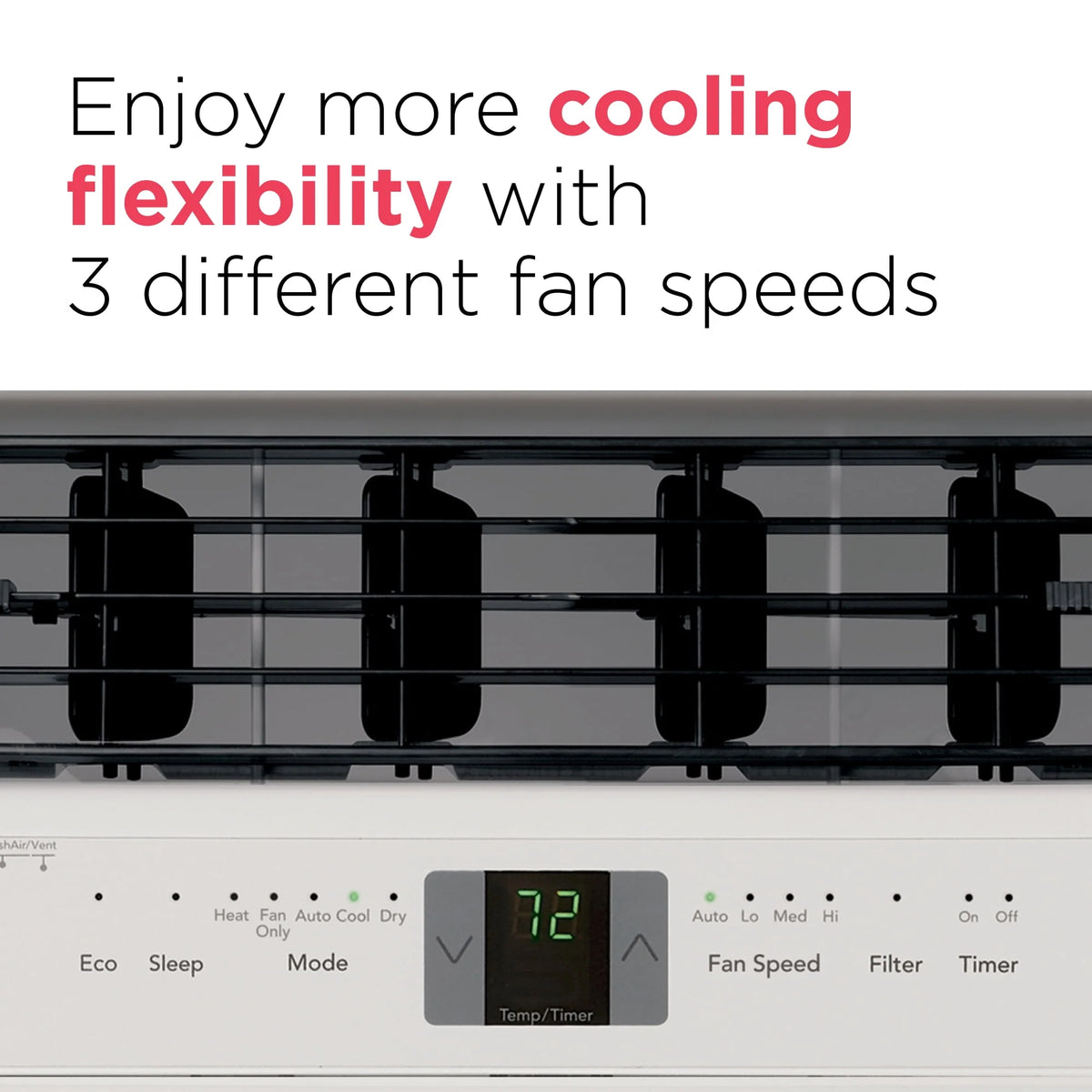 18,000 BTU Window Air Conditioner with Supplemental Heat D252