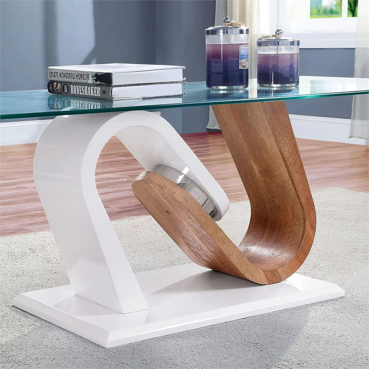 White 3-Piece Wood Coffee Table Set M439512
