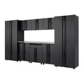 9 Piece Black Welded Steel Garage Storage System R3654