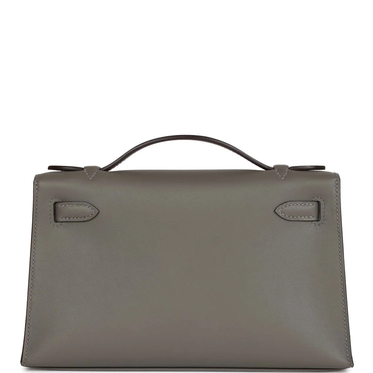 Kelly Pochette Gris Meyer Swift Gold Hardware B954