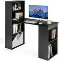 48 Inch Computer Desk with Bookshelf and CPU Stand P51053