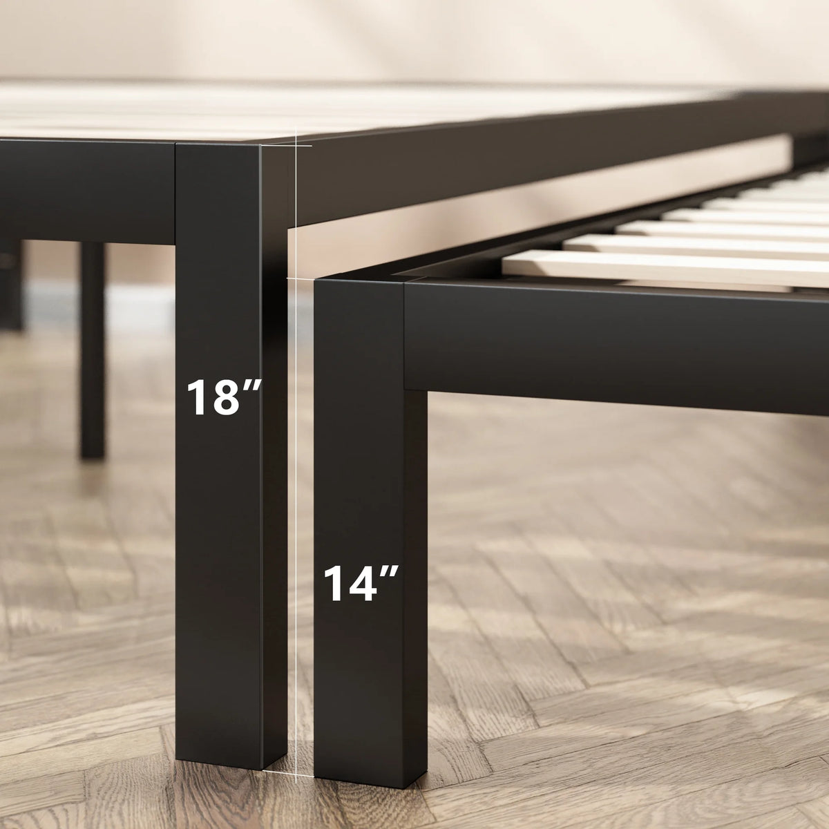 18" Metal Platform Bed Frame, Queen B785848