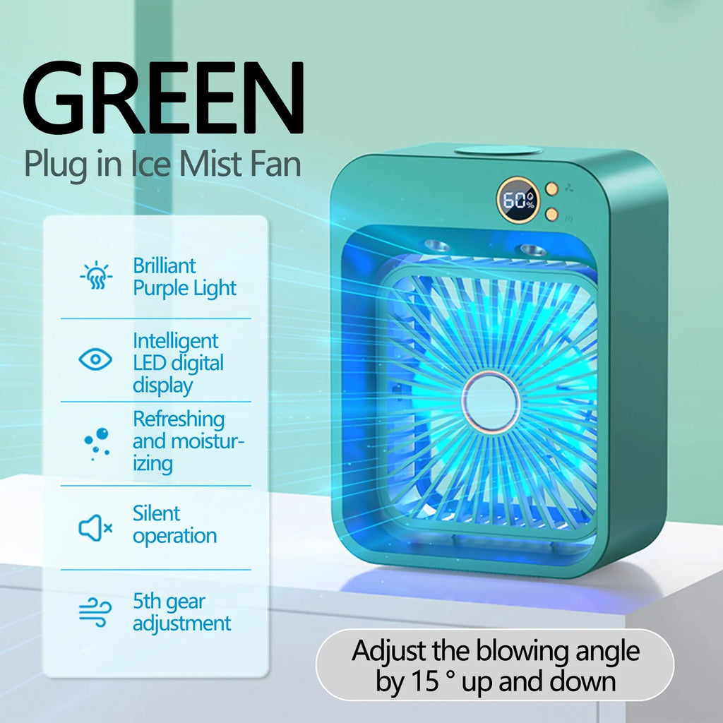 USB Mini Cooler Purification and Humidification Refrigeration Fan W163