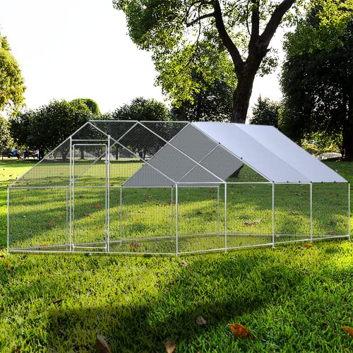 1.25'' Large Metal Chicken Coop with Cover L9136
