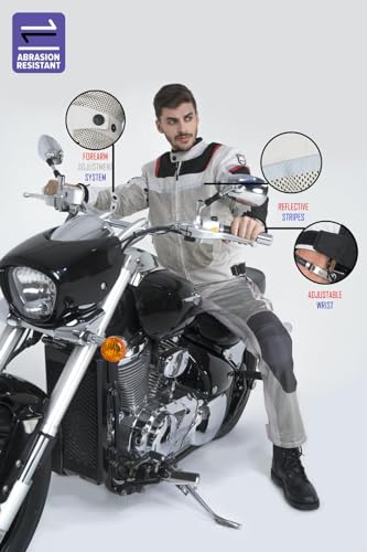 Mesh Motorcycle Jacket with Armor A85077
