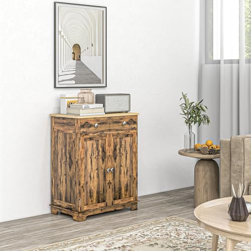 White Sideboard with 3 Drawers and Doors B381448