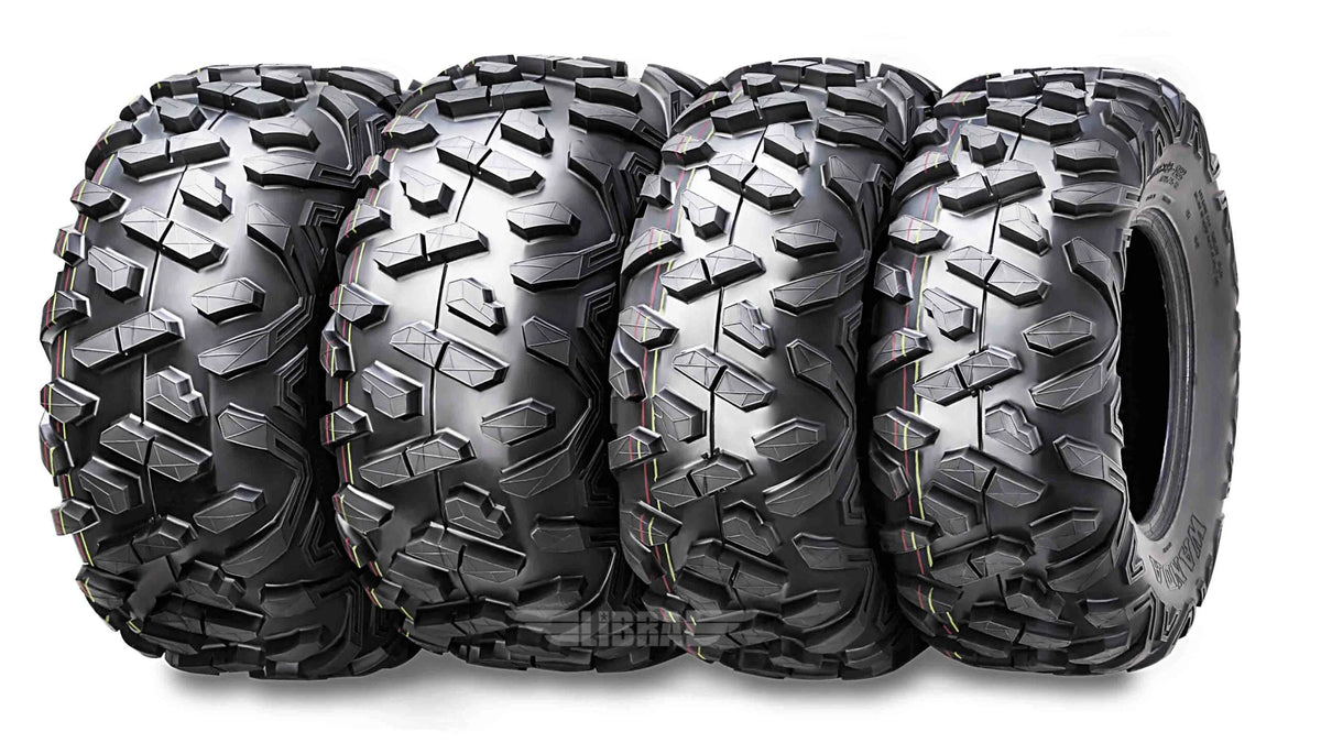 25x8-12 Front & 25x10-12 Rear ATV/UTV Tires Set 4 B991596