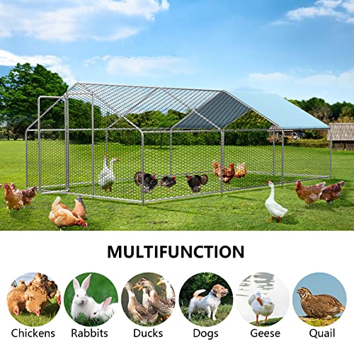 1.25'' Large Metal Chicken Coop with Cover L9136