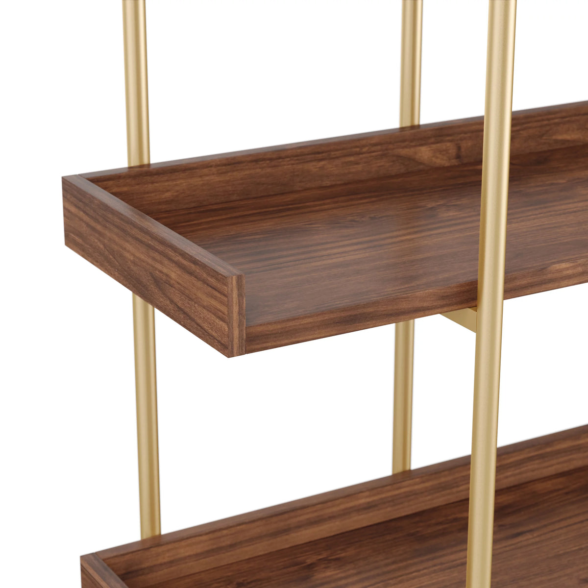 3 Shelf Storage Bookcase with Metal Frame Z433