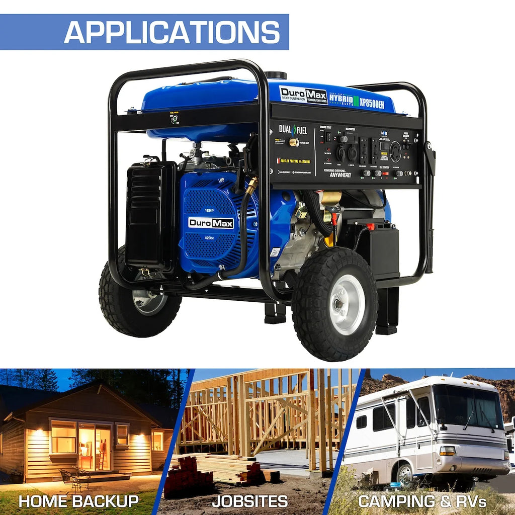 8,500-Watt Dual Fuel Portable Generator D20146