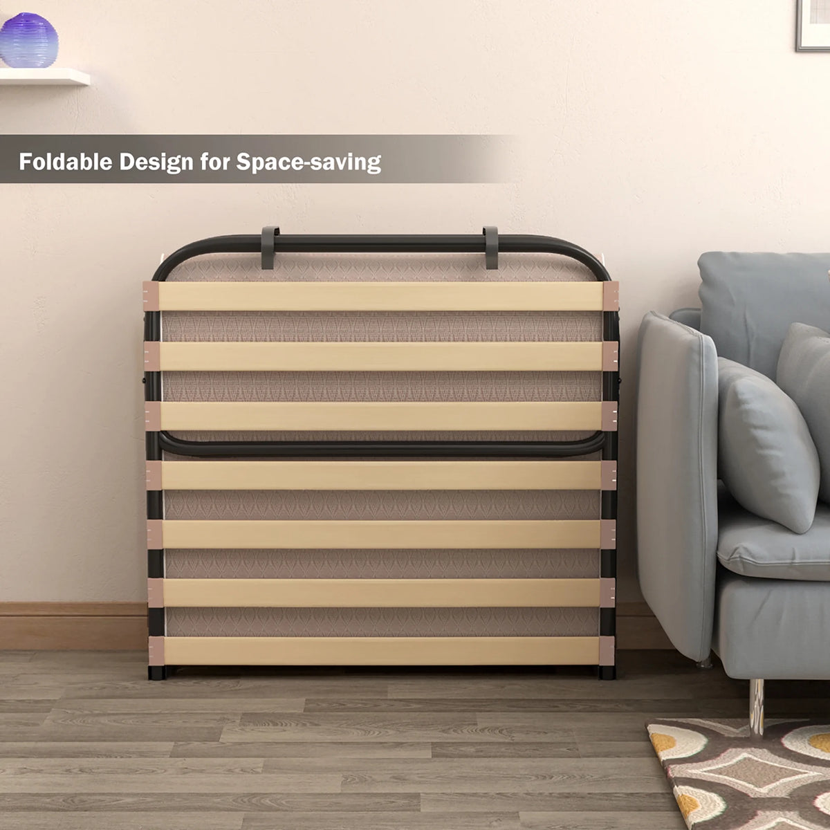 Folding Bed with Memory Foam Mattress A171552