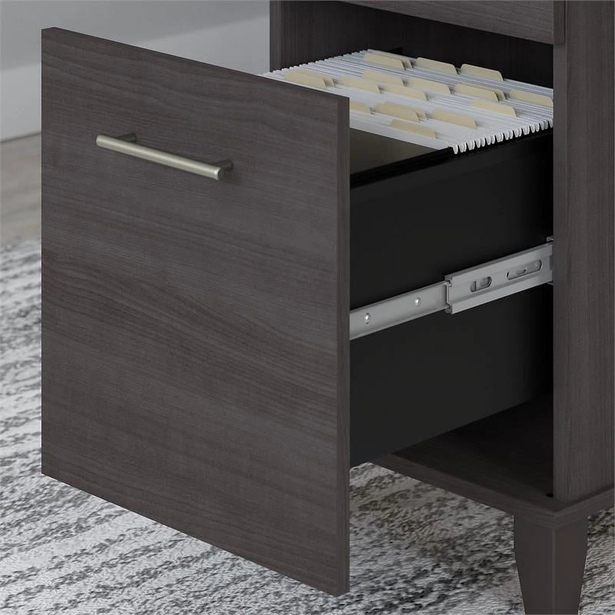 Sit to Stand Desk Set with Bookcase I630620
