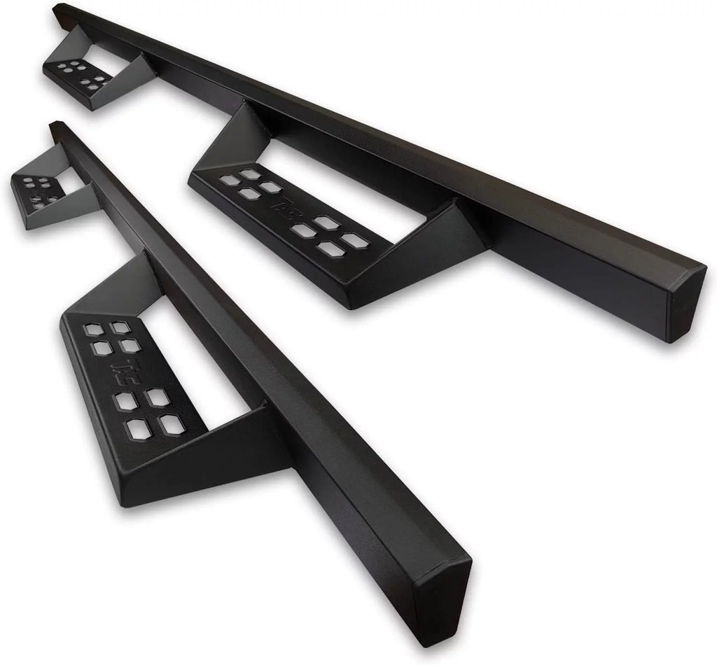 Black Running Boards Side Steps Nerf Bars 2pcs G619