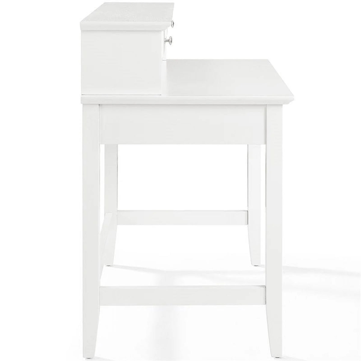 White Writing Desk with Hutch L850