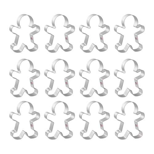 12 Count Gingerbread Boy 4 Inch Cookie Cutters U3532