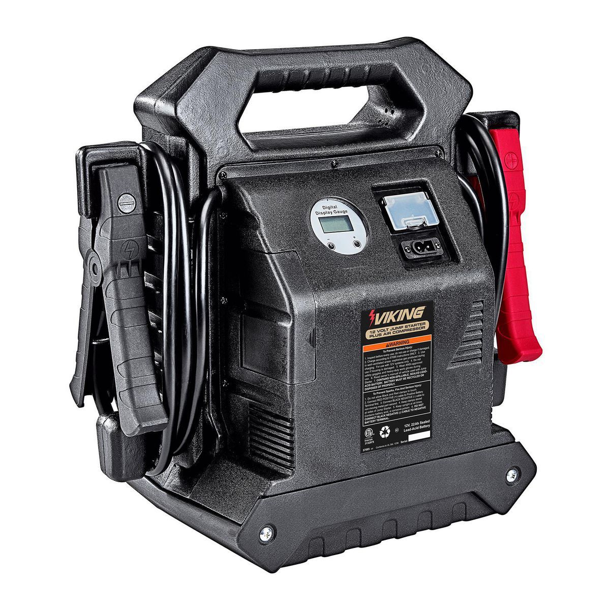 Portable Car Battery Jump Starter and Power Pack with 150 PSI Air Compressor K62926