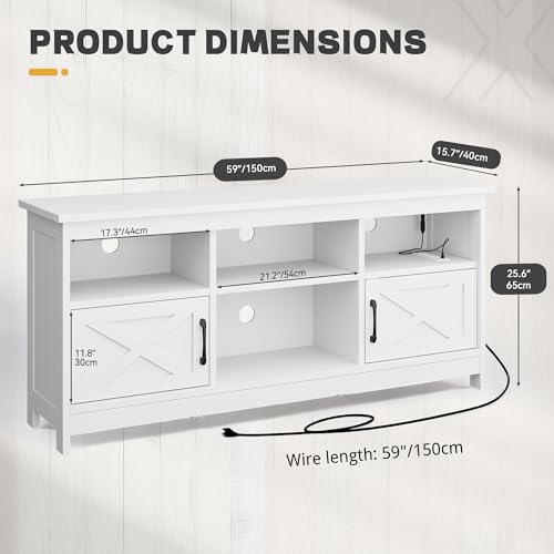 Black TV Stand with Storage Cabinets R449918